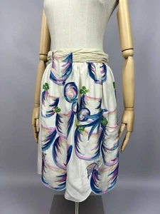 Tsumori Chisato Floral Animal Printed Silk Skirt Size 3 / L NWT DEADSTOCK - Picture 1 of 19