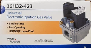36H32-423 White-Rodgers Universal Electronic Ignition Gas Valve 3/4"x3/4" 24V - Bild 1 von 14