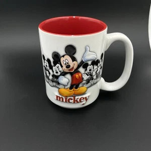 Disneyland Resort Mickey Mouse Mug Disney Parks 3D White/Red - Picture 1 of 7