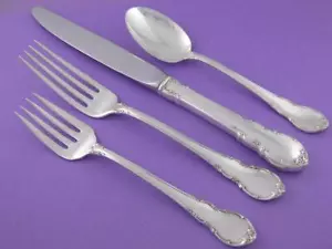 Sterling LUNT 4pc Place Setting MODERN VICTORIAN ~no mono ~ $149 each - Picture 1 of 6