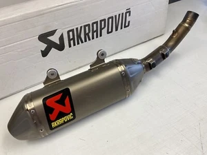 Silenziatore di scarico Akrapovic Titanio - 2019-2022 Ktm Sxf 250 350 450 Husqvarna Fc - Foto 1 di 9