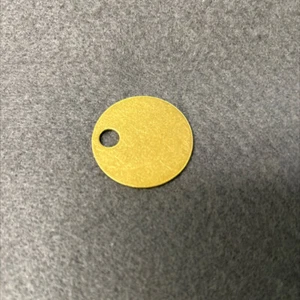 1-1/4" Schlüsselanhänger massiv Messing - Bild 1 von 1