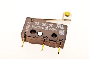 2x SS-5GL2D Omron Mikroschalter, Schnappschalter 5A-125VAC *2 Stück* #711953 - Bild 1 von 1