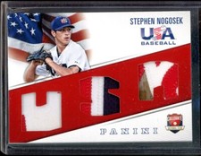 2015 Panini USA Collegiate National Team Jerseys Prime Stephen Nogosek 25/35 #16
