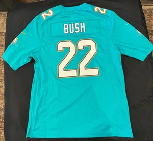 🔥Nike NFL Miami Dolphins Reggie Bush #22 Jersey Home On Field - Size Medium - Picture 1 of 7