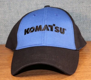Baseballkappe Komatsu Bagger blau schwarz Hakenschlaufe - Bild 1 von 7