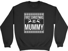Pierwsze Boże Narodzenie jako mumia męska damska bluza sweter