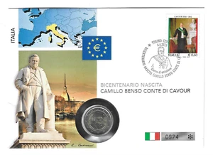 Numisbrief Italien 2 Euro Cavour 2010 - Picture 1 of 1