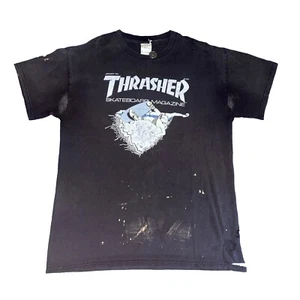 Vintage 00’s Thrasher Skateboard Magazine Januar 1981 Cover T-Shirt Size M Black - Bild 1 von 7