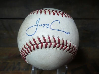 Autographed Jeff Conine Scuffed, Stained, Rawlings Game Ball. - Image 1 of 4