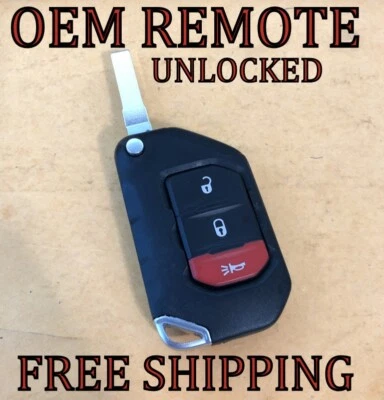 OEM 18-24 JEEP WRANGLER UNLIMITED GLADIATOR SMART KEY REMOTE FLIP FOB 68292942 - Image 1 of 4