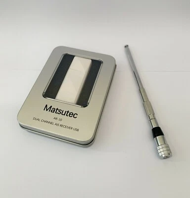 Matsutec AR-10 Marine Boat Dual Channel USB AIS Receiver USB Output W/ Antenna  - Image 1 of 4