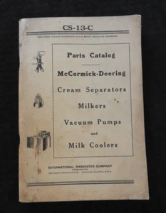 1939 McCormick-Deering Cream Separator Milkers Milk Coolers MASTER PARTS CATALOG - Picture 1 of 12