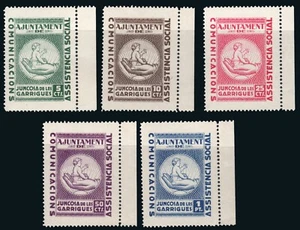 Lérida - Guerra Civil - Em. Local Republicana -Juncosa Garrigues -Allepuz ** 1/5 - Bild 1 von 1