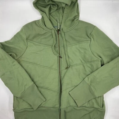 Chaleco con capucha Old Navy para mujer talla XL verde algodón elástico sudadera con capucha forrada cremallera completa Foto 1 de 4