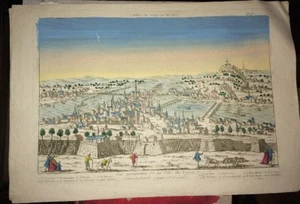 LYON. VIEW PERSPECTIVE OF THE CITY OF LYON (view OPTICAL late eighteenth). - Picture 1 of 5