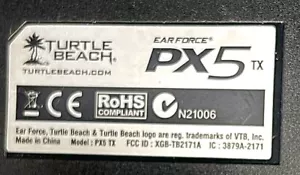 Turtle Beach Ear Force PX5 TX Digital RF Headphone Receiver W Optical Dolby - Picture 1 of 6