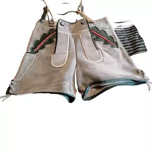 Kinder- Raulederhose Kurz DDR Gr 128 - Bild 1 von 6