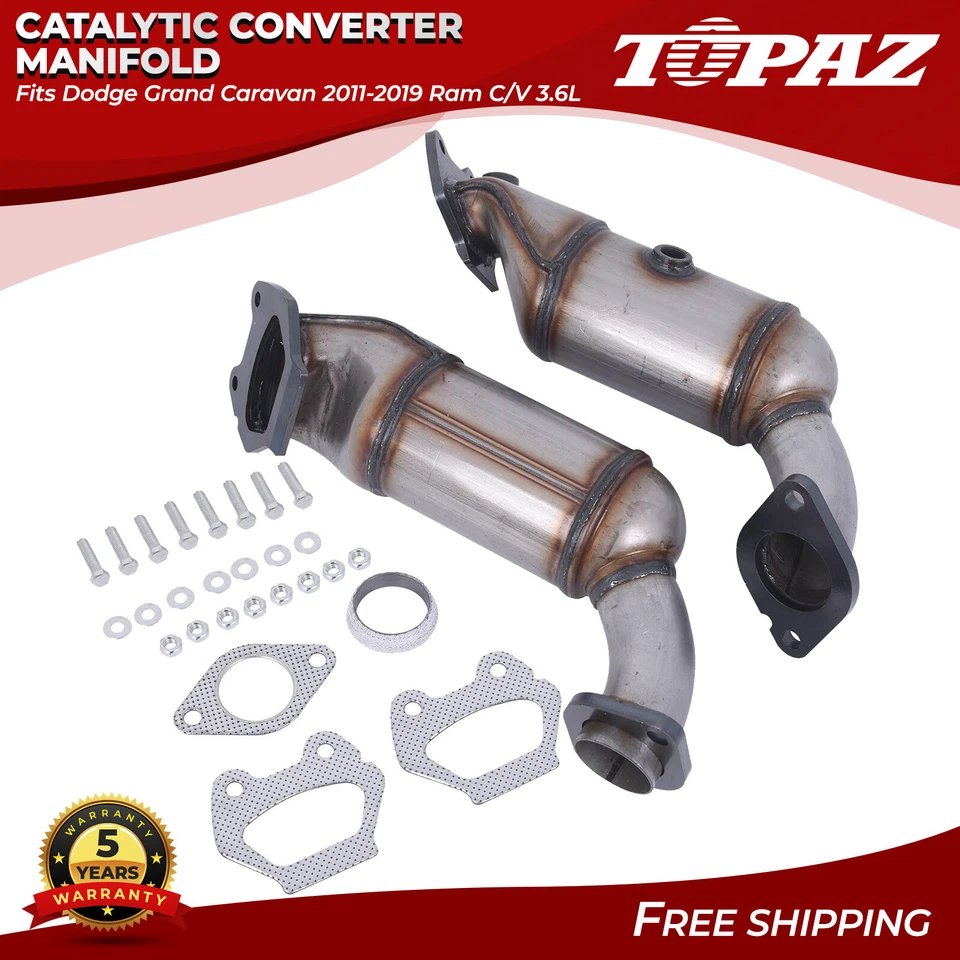 Catalytic Converter Manifold For Dodge Grand Caravan 2011-2019 Ram C/V 3.6L - Image 1 of 4