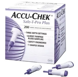 Accu Chek Lancets Safe-T-Pro Plus - 200 Pack - Picture 1 of 1