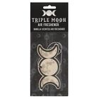 Triple Moon Vanilla 2D Air Freshener Cardboard Gothic Wiccan Spooky Car Novelty