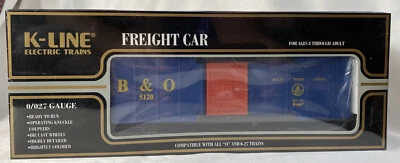 K-Line Trains K-5120 ~ Baltimore & Ohio Boxcar ~ 0/027 Scale ~ FACTORY SEALED - Image 1 of 4