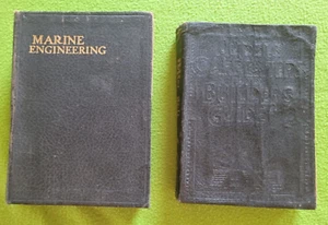 Lot 2 vintage Audels books. Marine Engineers Capenters & Builders Guide #2 - Picture 1 of 6