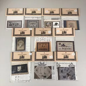 Told In A Garden Cross Stitch Pattern Lot of 10 Amish Home Country People Kids - Picture 1 of 12