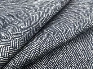 Baker Lifestyle Geometric Weave Uphol Fabric GARDEN PATH INDIGO 5 yd PF50486.680 - Picture 1 of 4