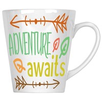 Enamel 10oz Mug aa503e Vintage Tiki Illustration Totem on an Island P Retro,Tin