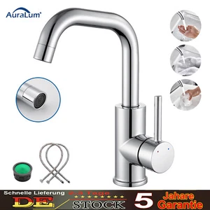 Wasserhahn Waschbecken Waschtischarmatur Einhandmischer Mischbatterie für Bad - Bild 1 von 12