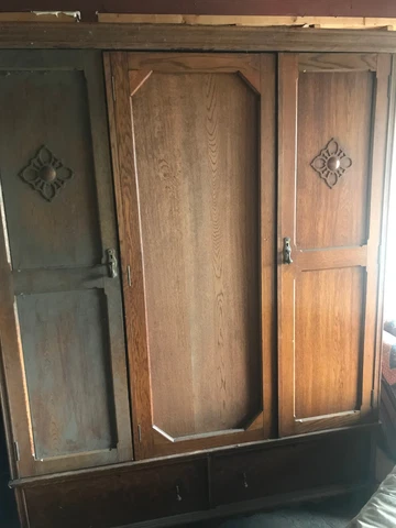 Antique Oak Wardrobe Cover