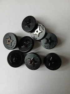Christian Dior Metal Button. 8 pc size 17mm black metal - Picture 1 of 6
