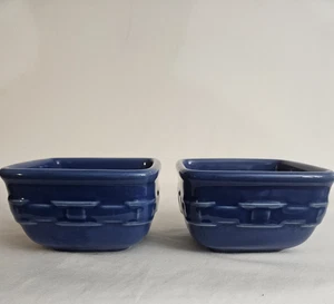 Longberger Potter Vitrifled Small bowls (2) Blue - Imagen 1 de 7