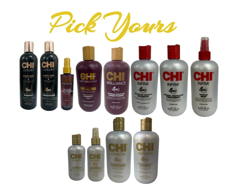 CHI - Shampoo & Conditioner & Treatment - Seed Oil/Deep Brilliance/Infra/Keratin - Image 1 of 1