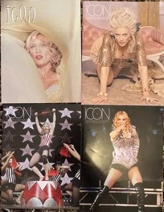 MADONNA - ICON Magazine bundle.  OFFICIAL Fan Club promo FANZINE. 4 mag bundle. - Picture 1 of 1