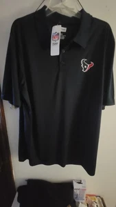 Houston Texans Mens X-Large Blue Polo Performance Football NFL Sport NWT - Picture 1 of 4
