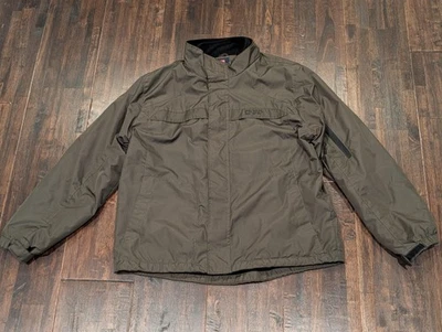 Chaqueta Chaps Para Hombre XL Verde Forrada de Vellón Ripstop Cremallera Tormenta Solapa Bolsillos Invierno Foto 1 de 4