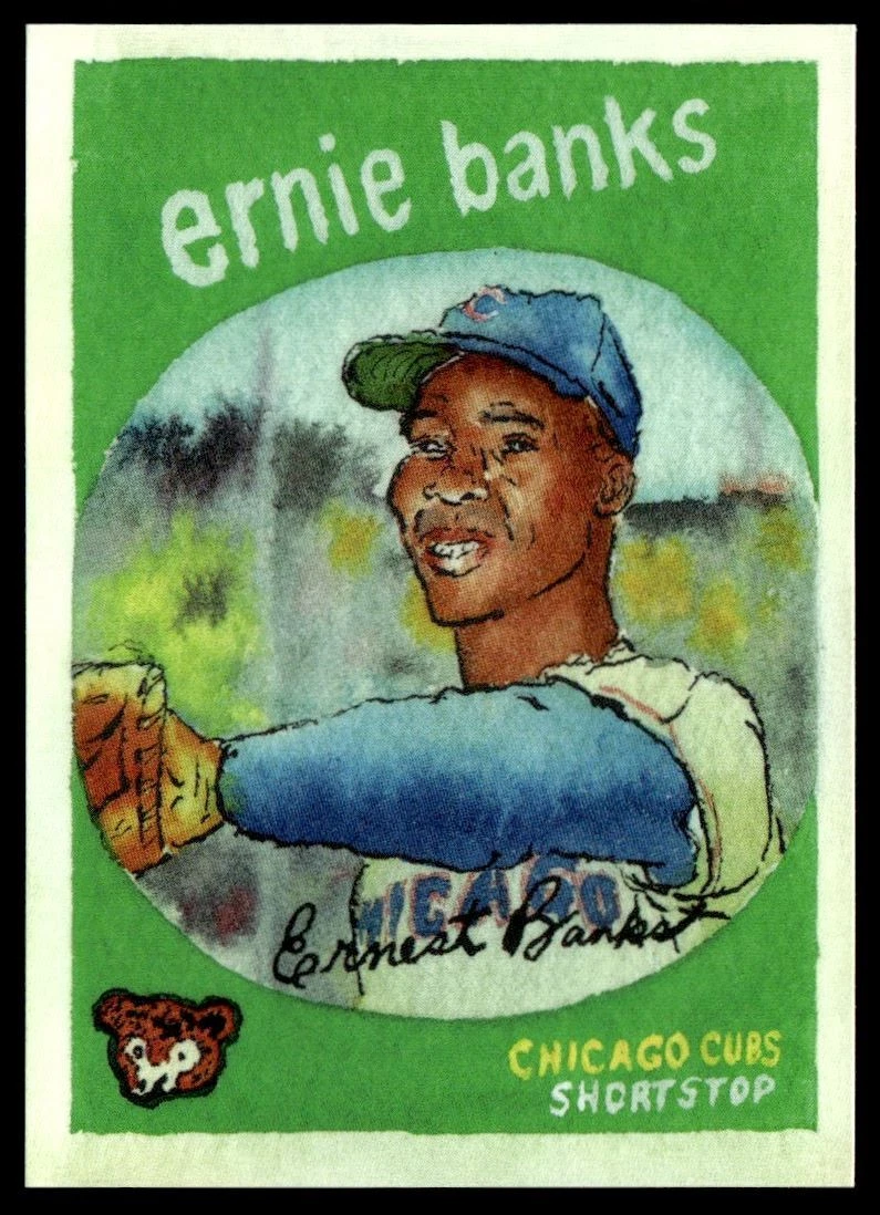 Ernie Banks Baseball 1959 Season Sports Trading Cards