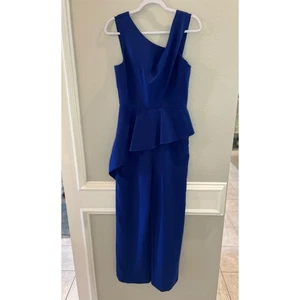 Mono/Mameluco Alex Marie Azul Sin Mangas Pierna Ancha Volantes Talla 6 Elegante - Imagen 1 de 6