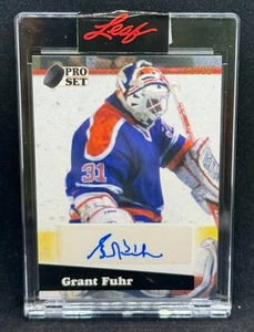 2020-21 Pro Set Memories "91/92" GRANT FUHR Black Auto Oilers 11/25 A91-GF1 - Bild 1 von 2