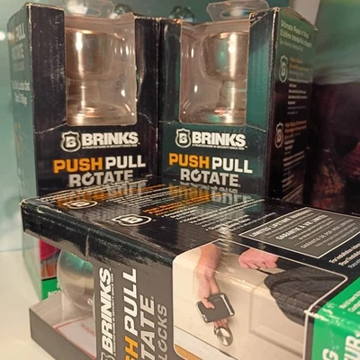 Perilla de puerta interior empujar/tirrar/rotar bordes sin bloqueo acabado níquel satinado Foto 1 de 4