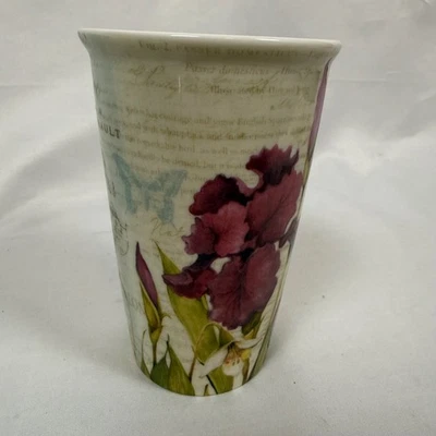 Cracker Barrel Stoneware Susan Winget Floral Butterfly French Country Mug - Image 1 of 4