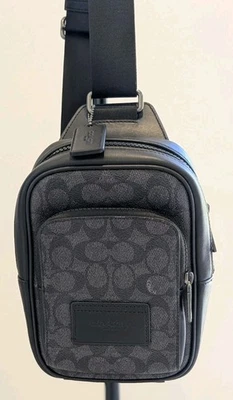 Coach Track Pack 14/ Racer Sling Pack In Signature Canvas  EUC - Image 1 of 4