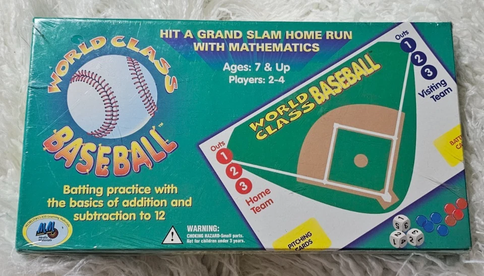 World Class Baseball Game Math Learning Materials Education & Fun Ages 7+ - Image 1 of 4