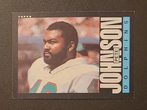 1985 TOPPS FOOTBALL PETE JOHNSON #313 DOLPHINS - Picture 1 of 1