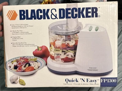 Black & Decker Quick N Easy Food Processor FP1300 New Sealed Rare - Image 1 of 4