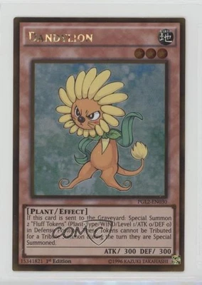 Dandylion 1st Ed. YuGiOh Premium Gold: Return of the Gold #PGL2-EN030 - Image 1 of 2