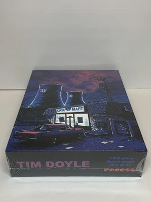 UnReal Estate Tim Doyle Night Falls on SNPP quebra-cabeça presente fã Simpsons Kwik-E-Mart - Imagem 1 de 4