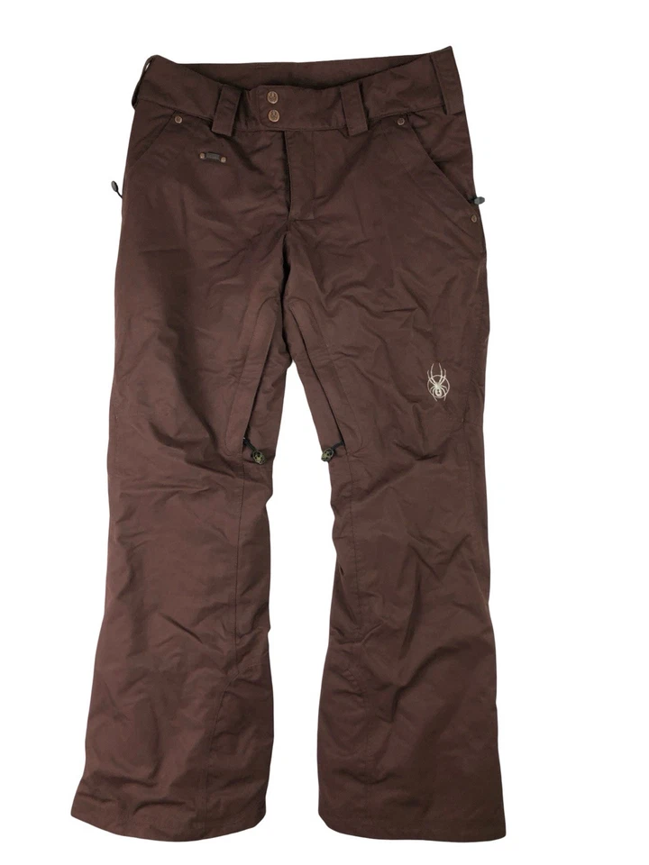 Spyder женщин 10 темно-бордовый красный изолированный лыж сноуборда снега брюки - Изображение 1 из 4